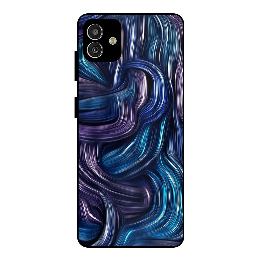 Blue and Purple Oil Paint Metal Back Case for Galaxy M13 5G