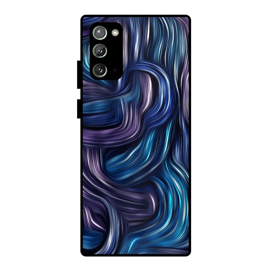 Blue and Purple Oil Paint Metal Back Case for Galaxy Note 20