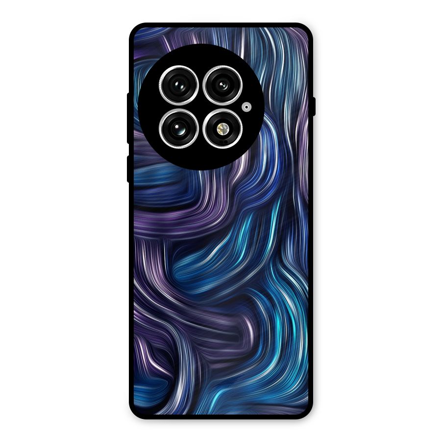 Blue and Purple Oil Paint Metal Back Case for OnePlus 13