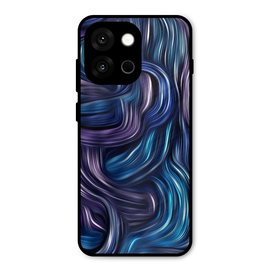 Blue and Purple Oil Paint Metal Back Case for OnePlus 13s