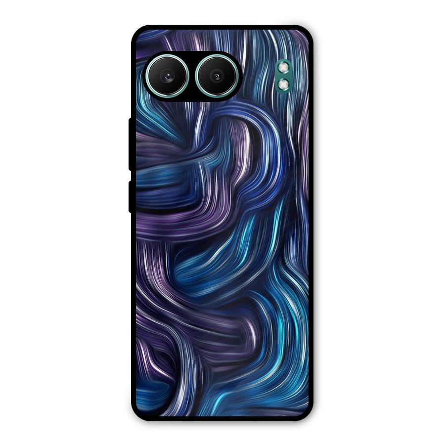 Blue and Purple Oil Paint Metal Back Case for OnePlus Nord 4