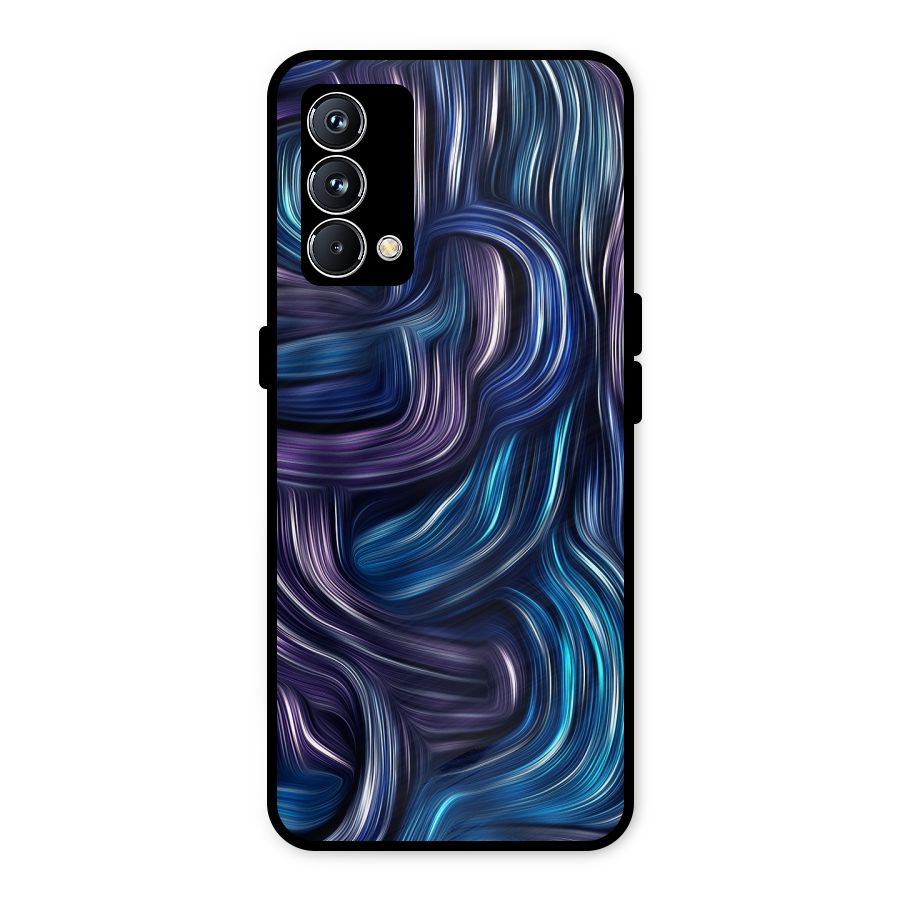 Blue and Purple Oil Paint Metal Back Case for Realme GT Master Edition