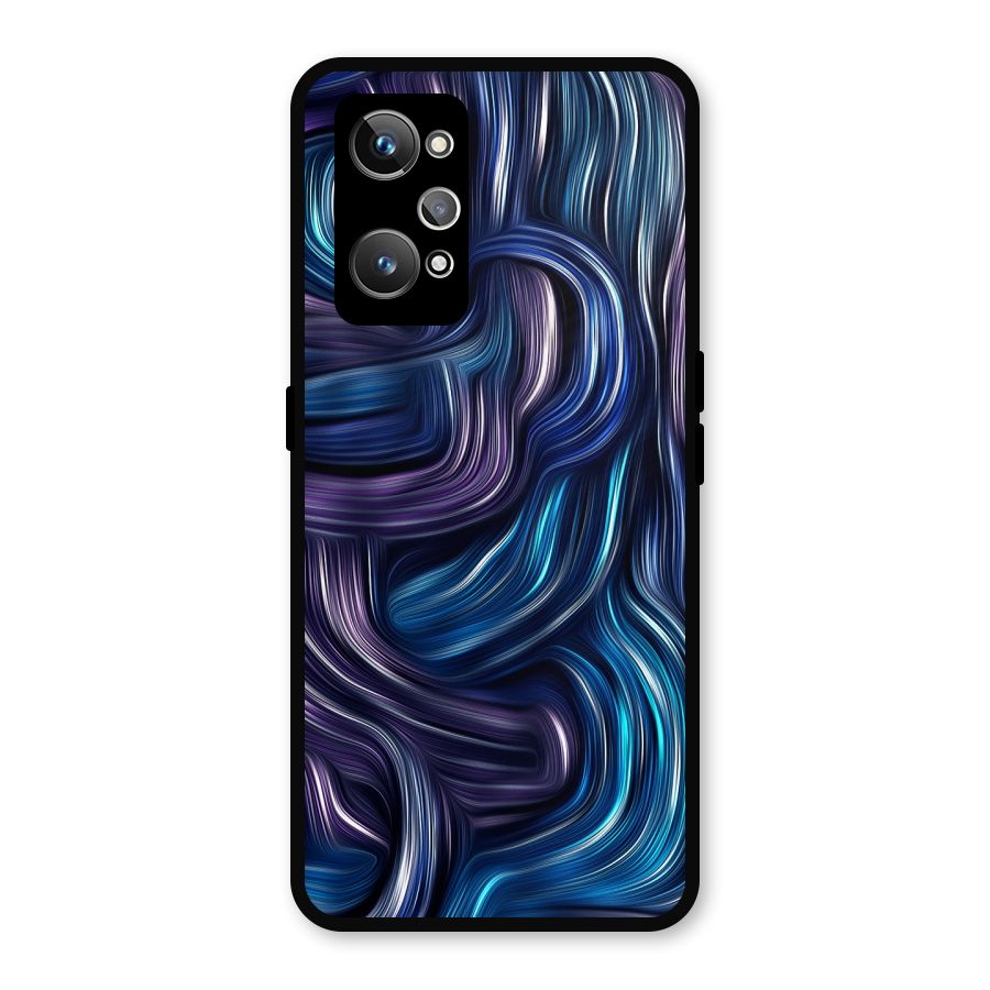 Blue and Purple Oil Paint Metal Back Case for Realme GT Neo 3T