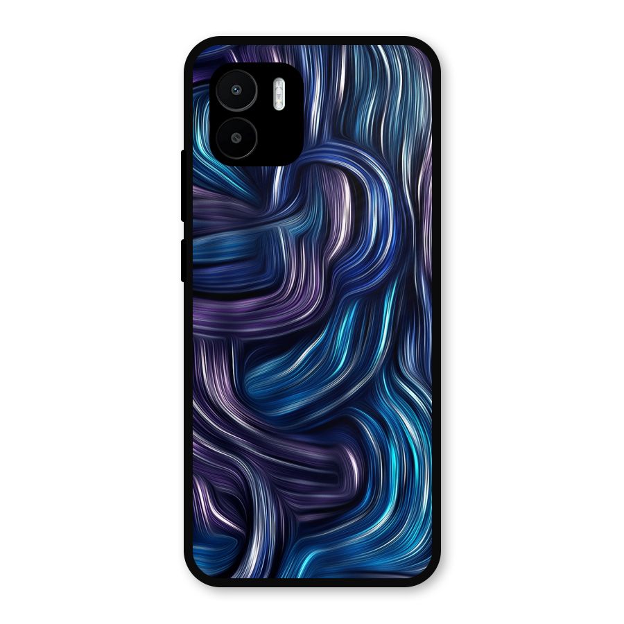 Blue and Purple Oil Paint Metal Back Case for Redmi A2