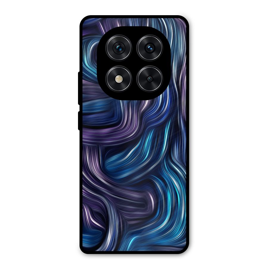 Blue and Purple Oil Paint Metal Back Case for Redmi Note 14 Pro 5G