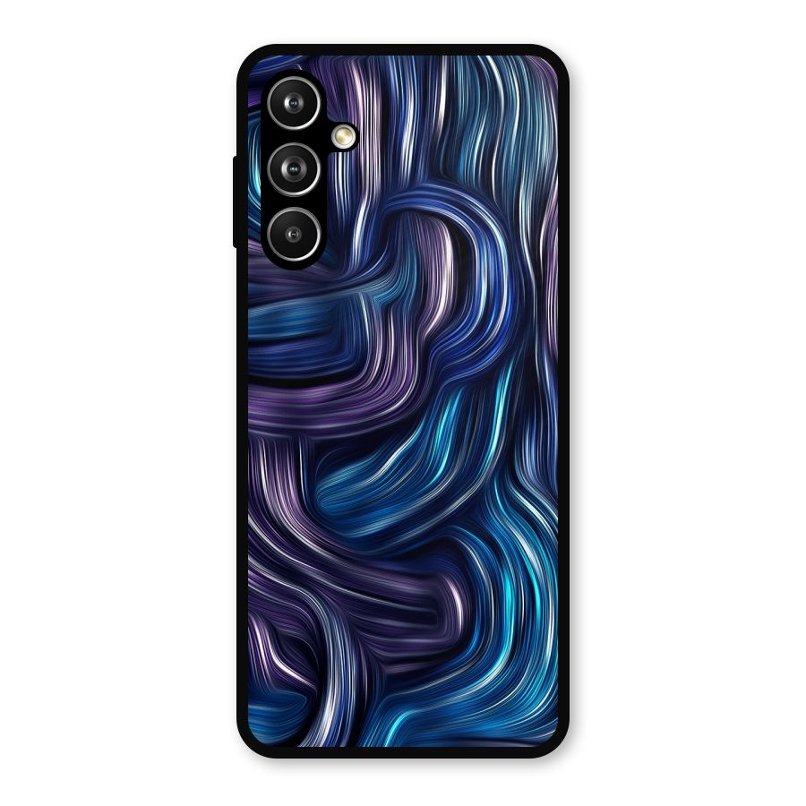 Blue and Purple Oil Paint Metal Back Case for Samsung Galaxy M54