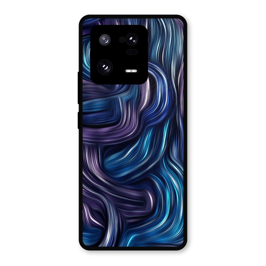 Blue and Purple Oil Paint Metal Back Case for Xiaomi 13 Pro