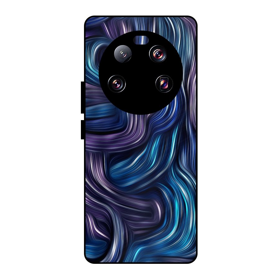 Blue and Purple Oil Paint Metal Back Case for Xiaomi 13 Ultra