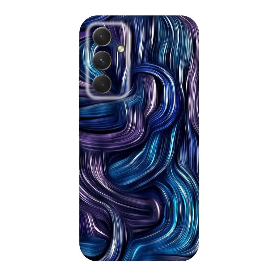 Blue and Purple Oil Paint Original Polycarbonate Back Case for Galaxy A54