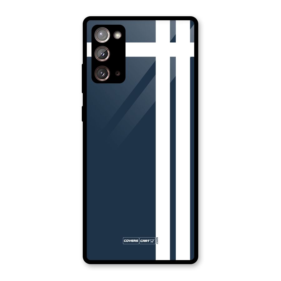Blue and White Glass Back Case for Galaxy Note 20