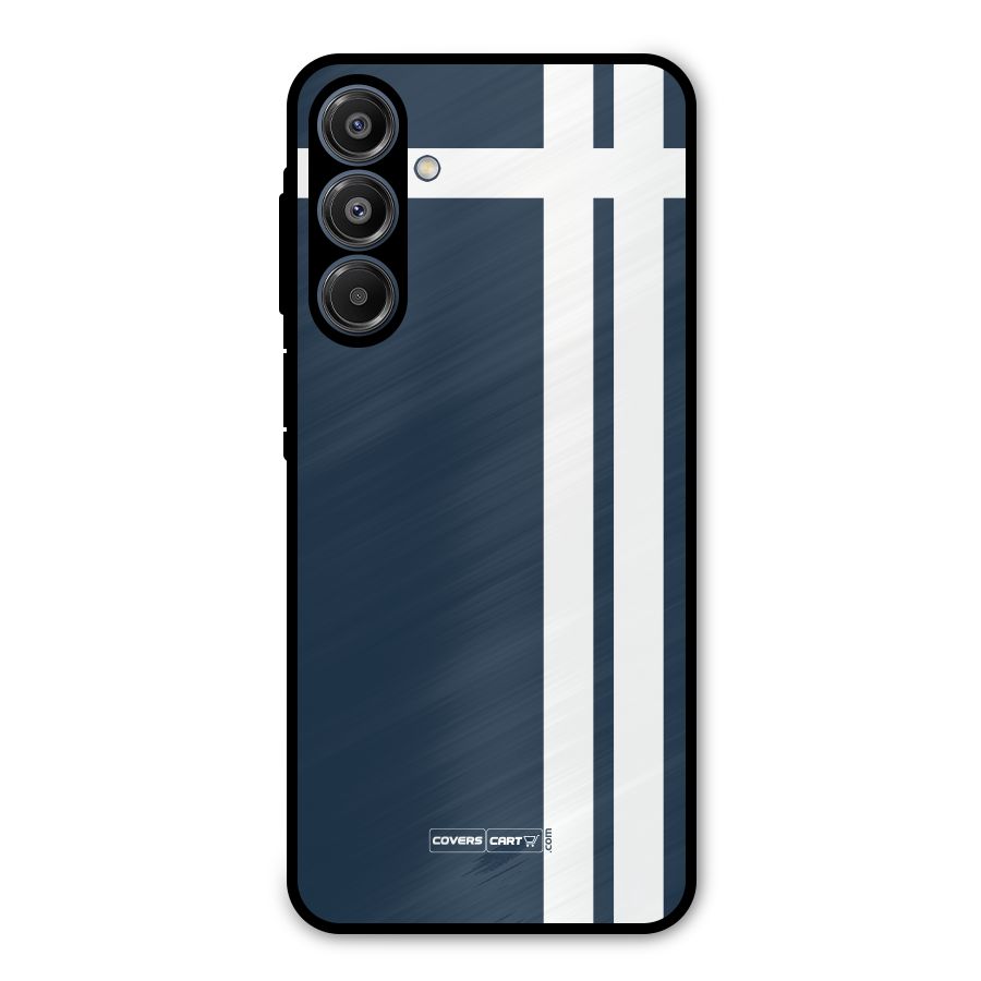 Blue and White Metal Back Case for Galaxy A16 5G