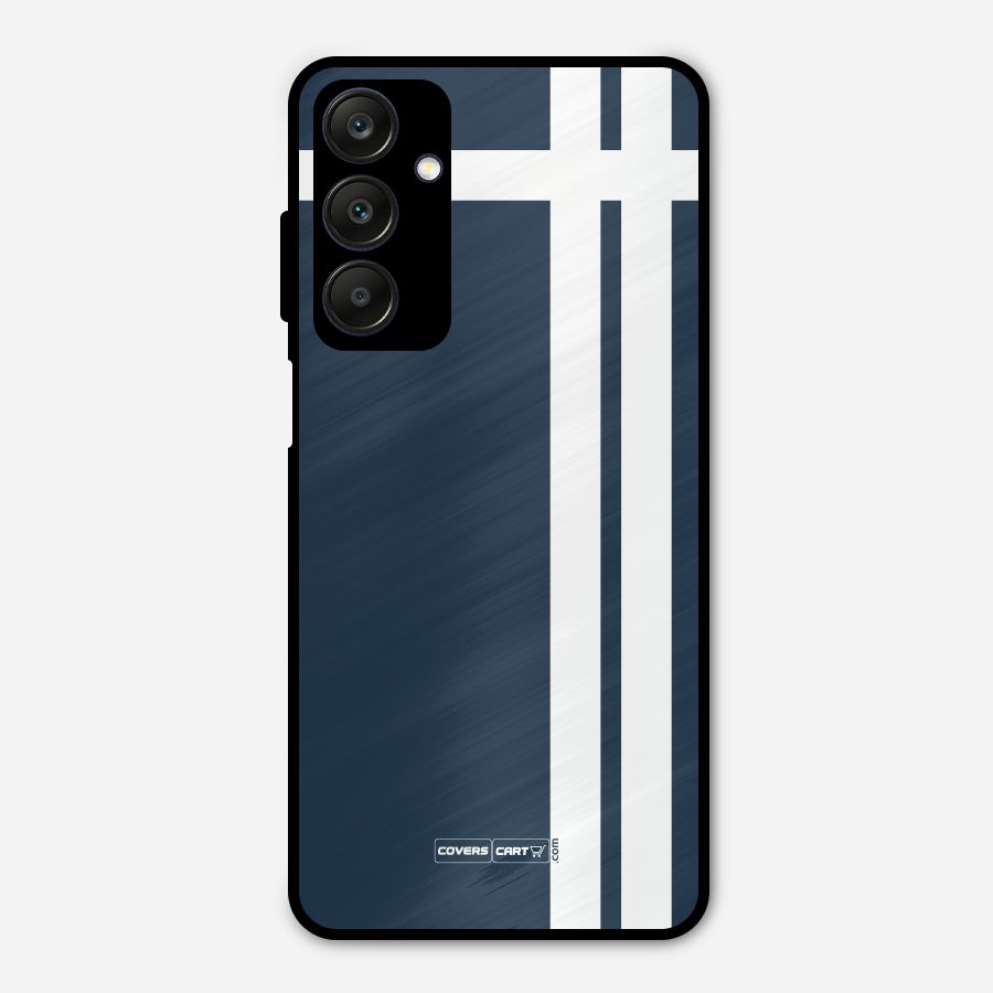 Blue and White Metal Back Case for Galaxy A25 5G