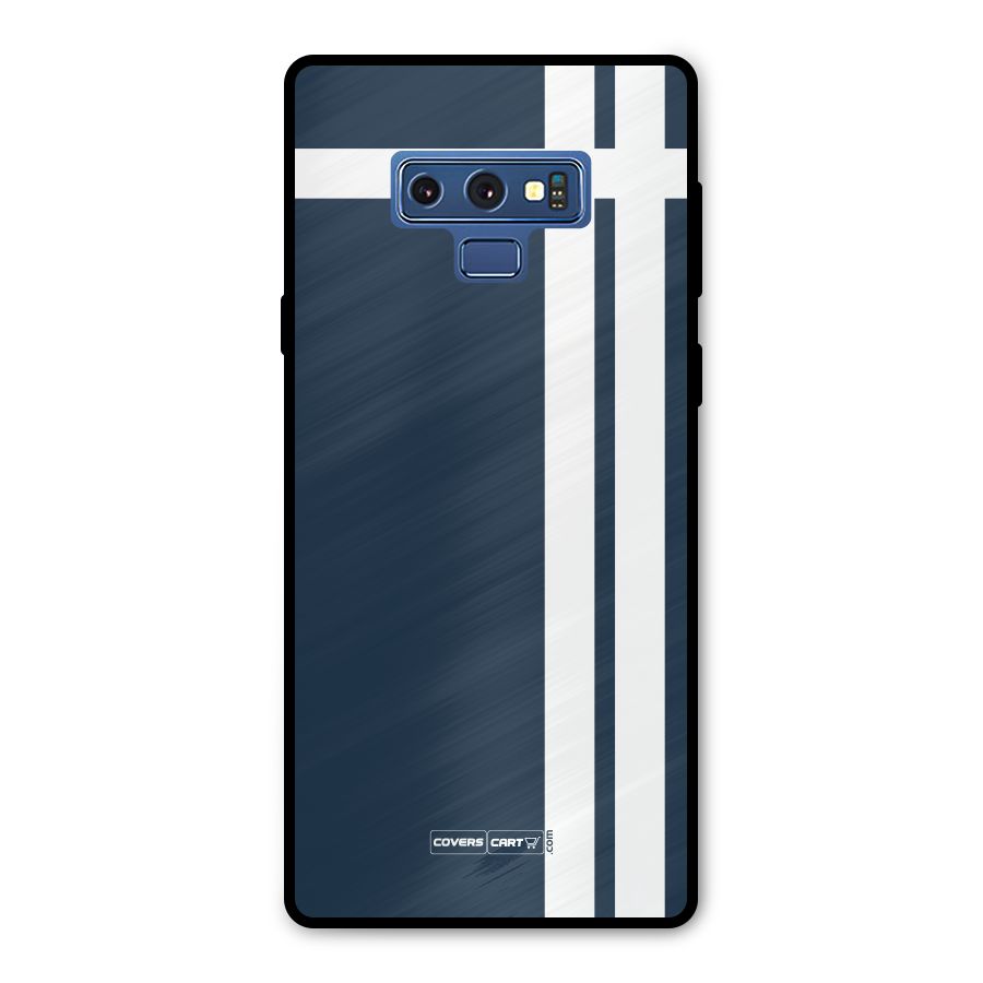 Blue and White Metal Back Case for Galaxy Note 9