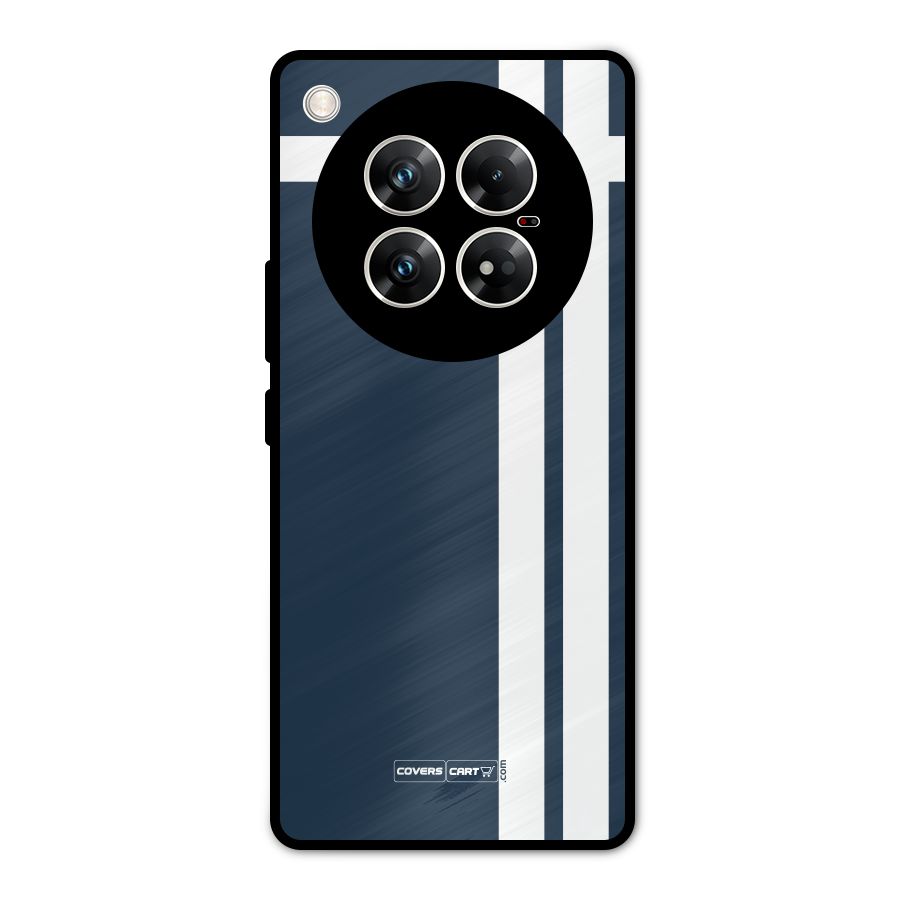 Blue and White Metal Back Case for Infinix Zero 40 5G