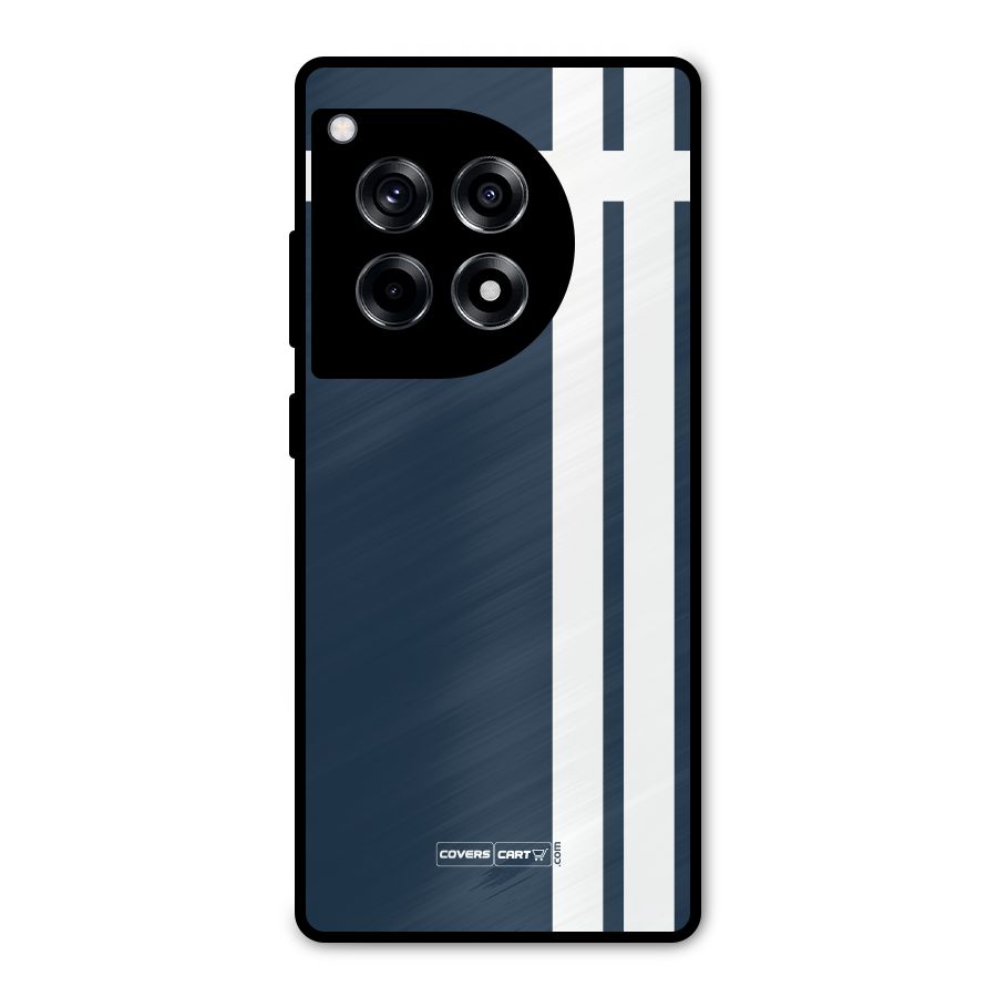 Blue and White Metal Back Case for OnePlus 12R