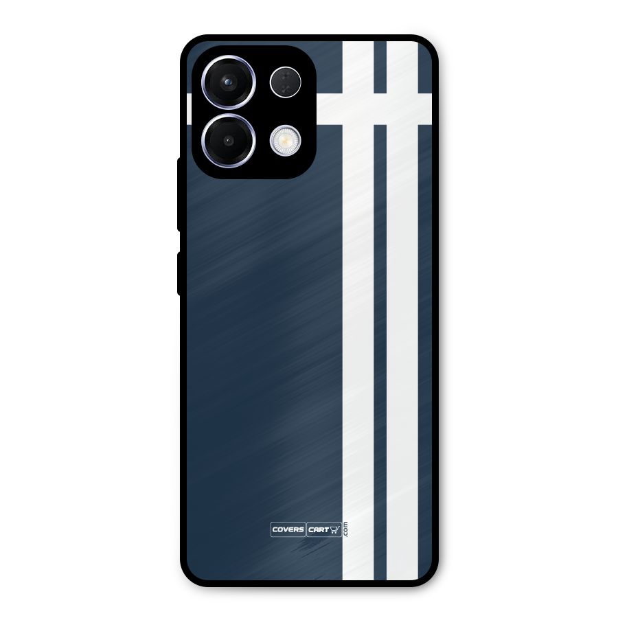 Blue and White Metal Back Case for Oppo K13