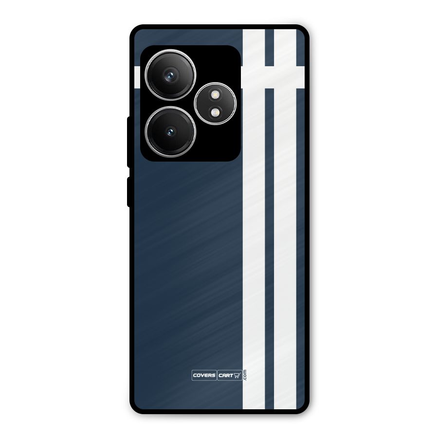 Blue and White Metal Back Case for Realme GT 6T