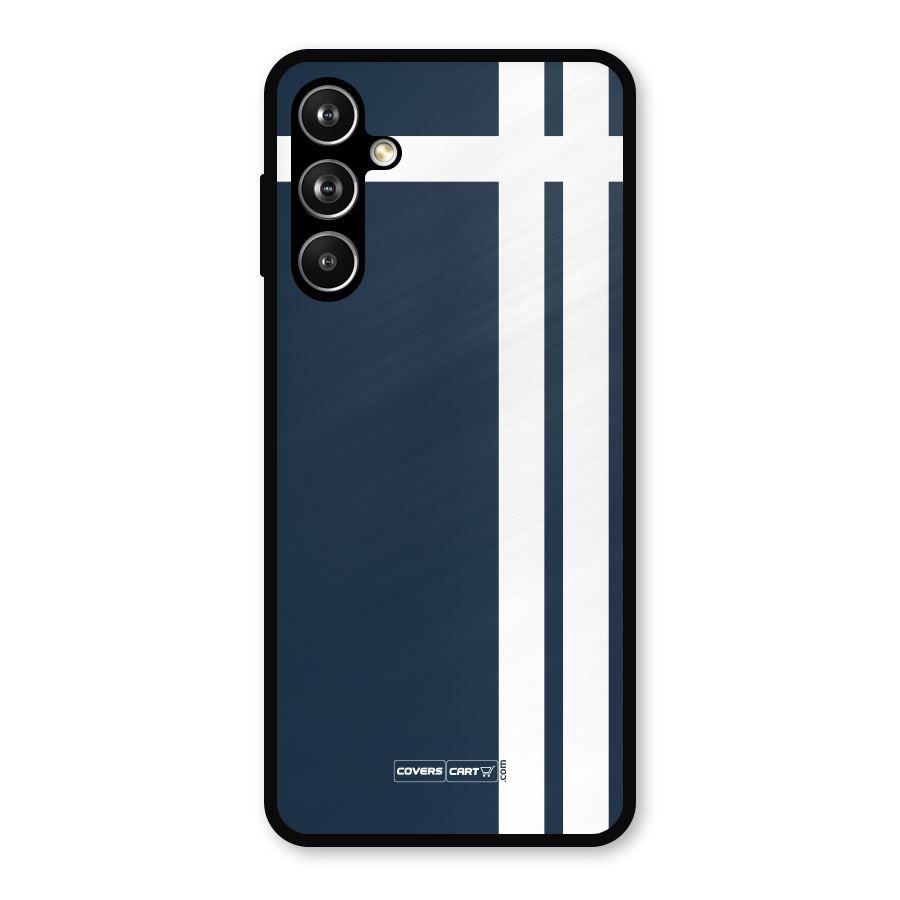 Blue and White Metal Back Case for Samsung Galaxy M54