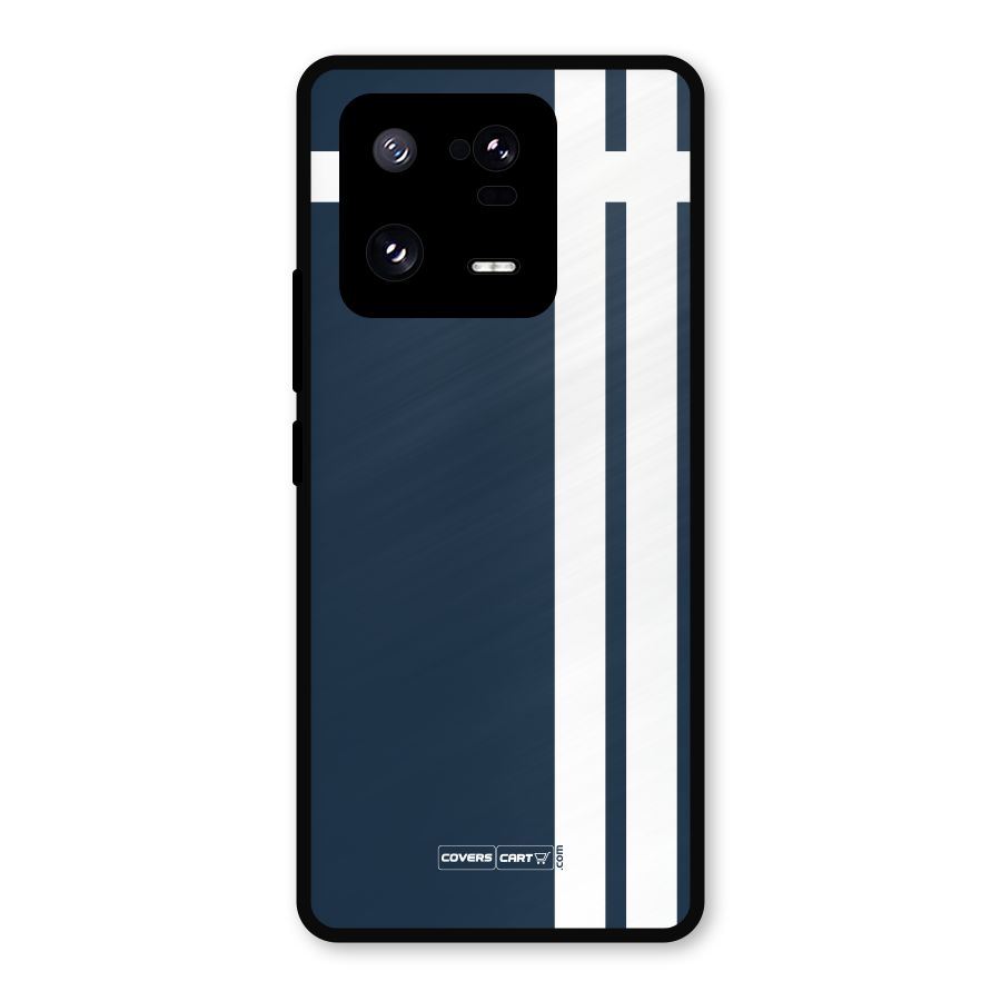 Blue and White Metal Back Case for Xiaomi 13 Pro