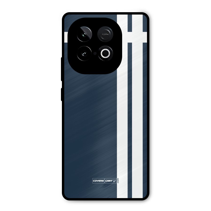 Blue and White Metal Back Case for iQOO Neo 10