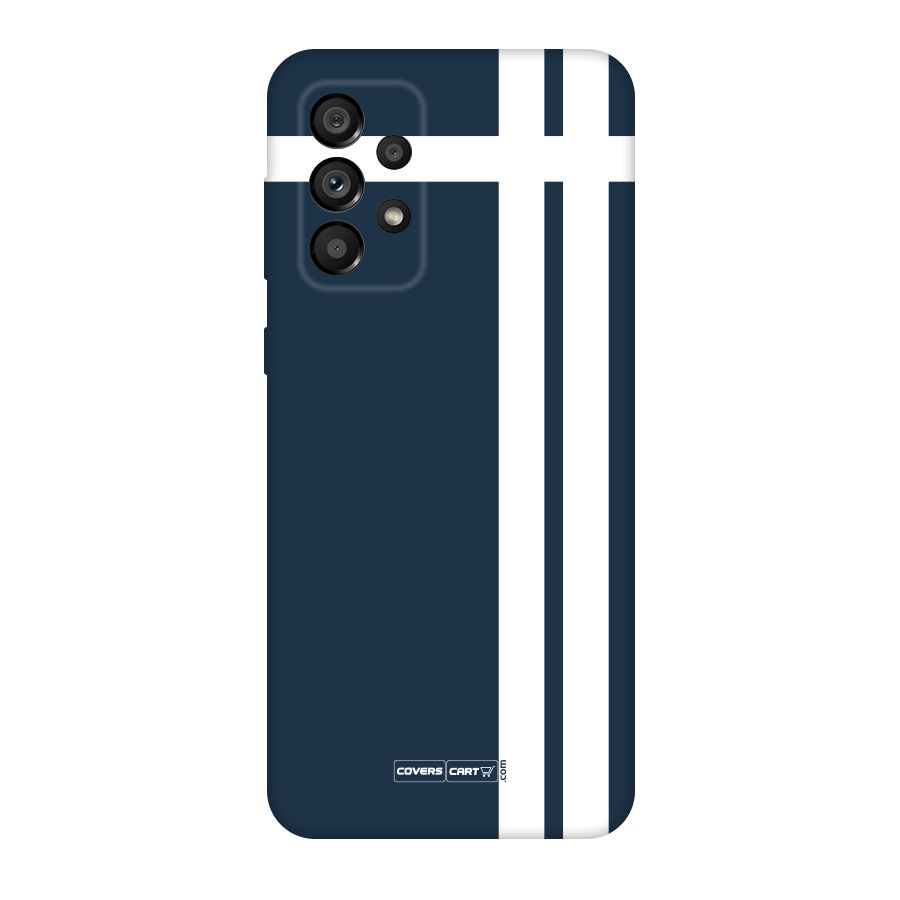 Blue and White Original Polycarbonate Back Case for Galaxy A73 5G