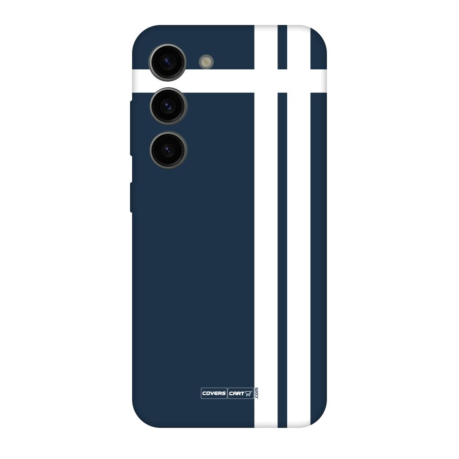 Blue and White Original Polycarbonate Back Case for Galaxy S23