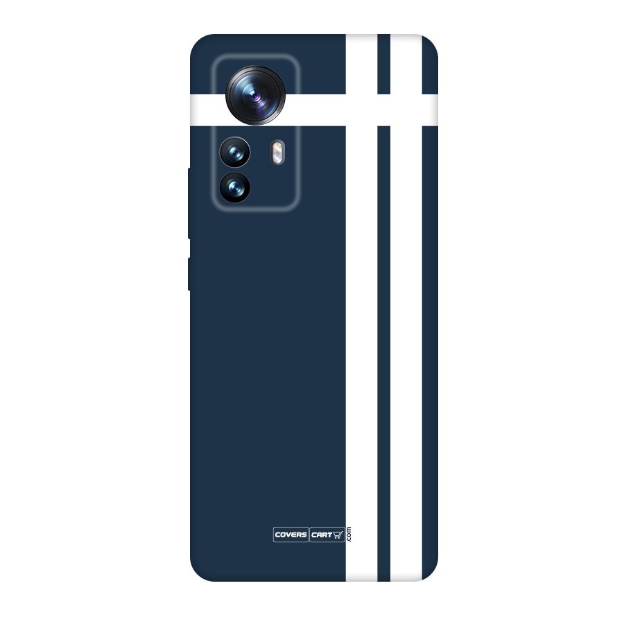 Blue and White Original Polycarbonate Back Case for Xiaomi 12 Pro