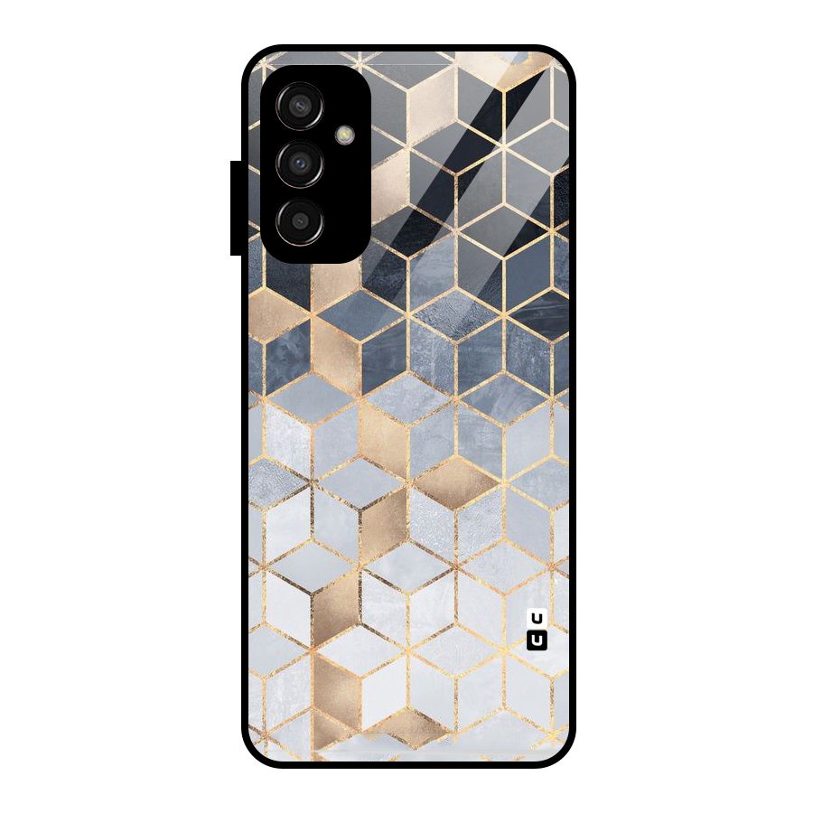 Blues And Golds Glass Back Case for Galaxy F13