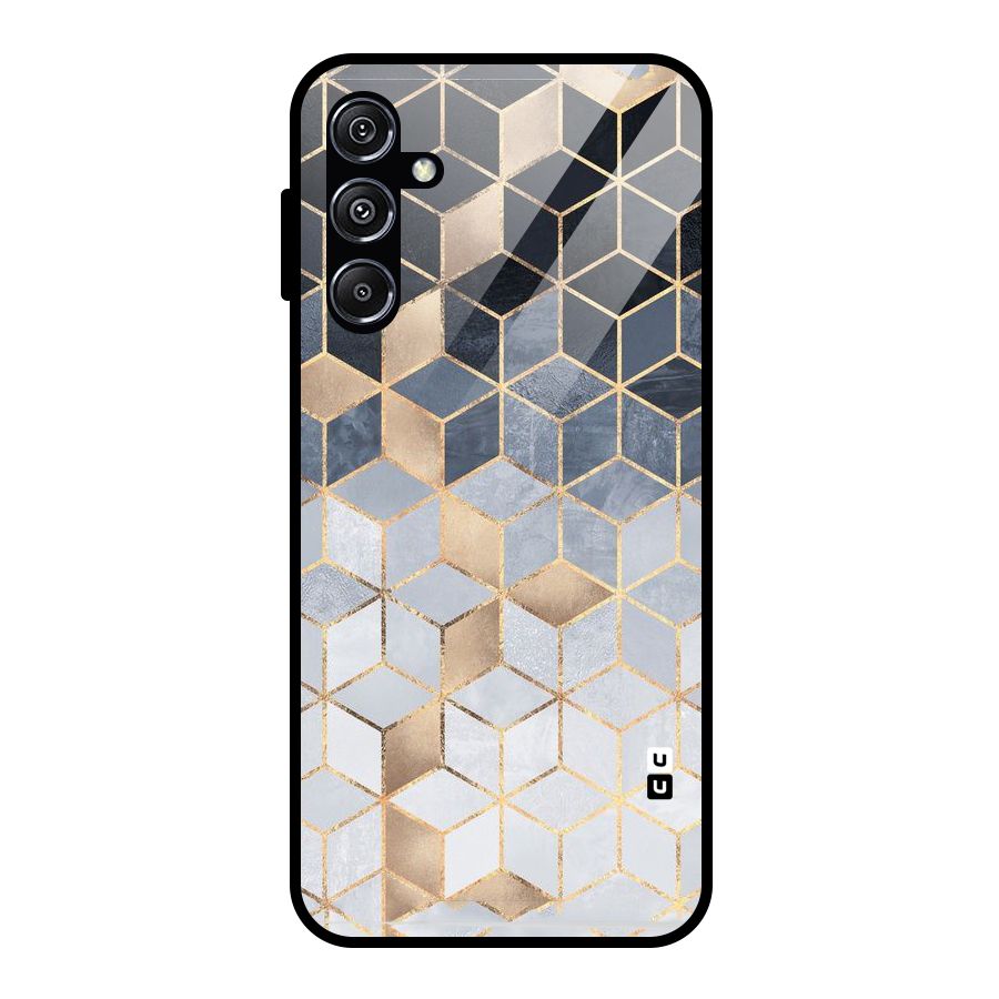 Blues And Golds Glass Back Case for Galaxy M34 5G