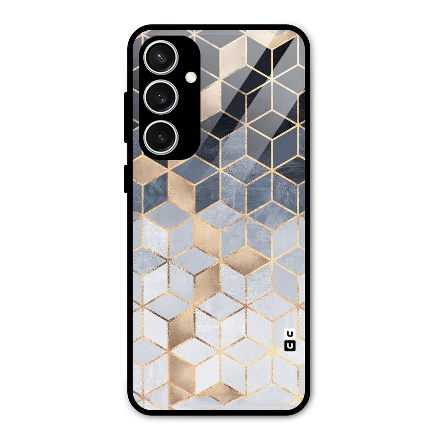 Blues And Golds Glass Back Case for Galaxy S23 FE