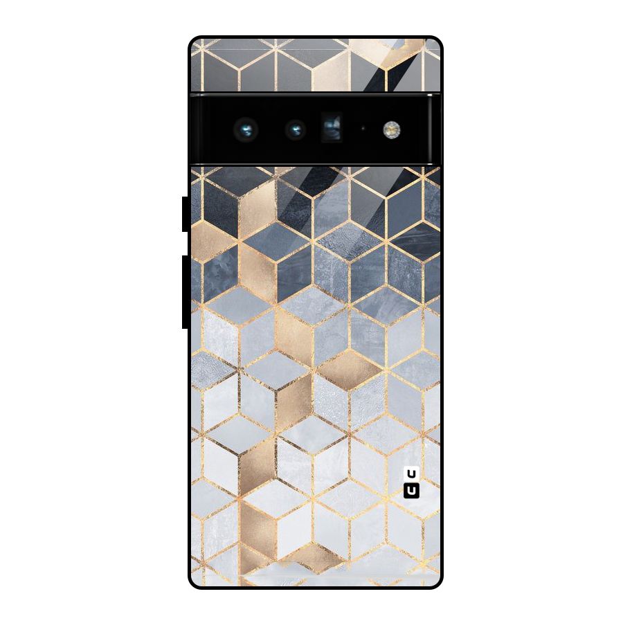 Blues And Golds Glass Back Case for Google Pixel 6 Pro