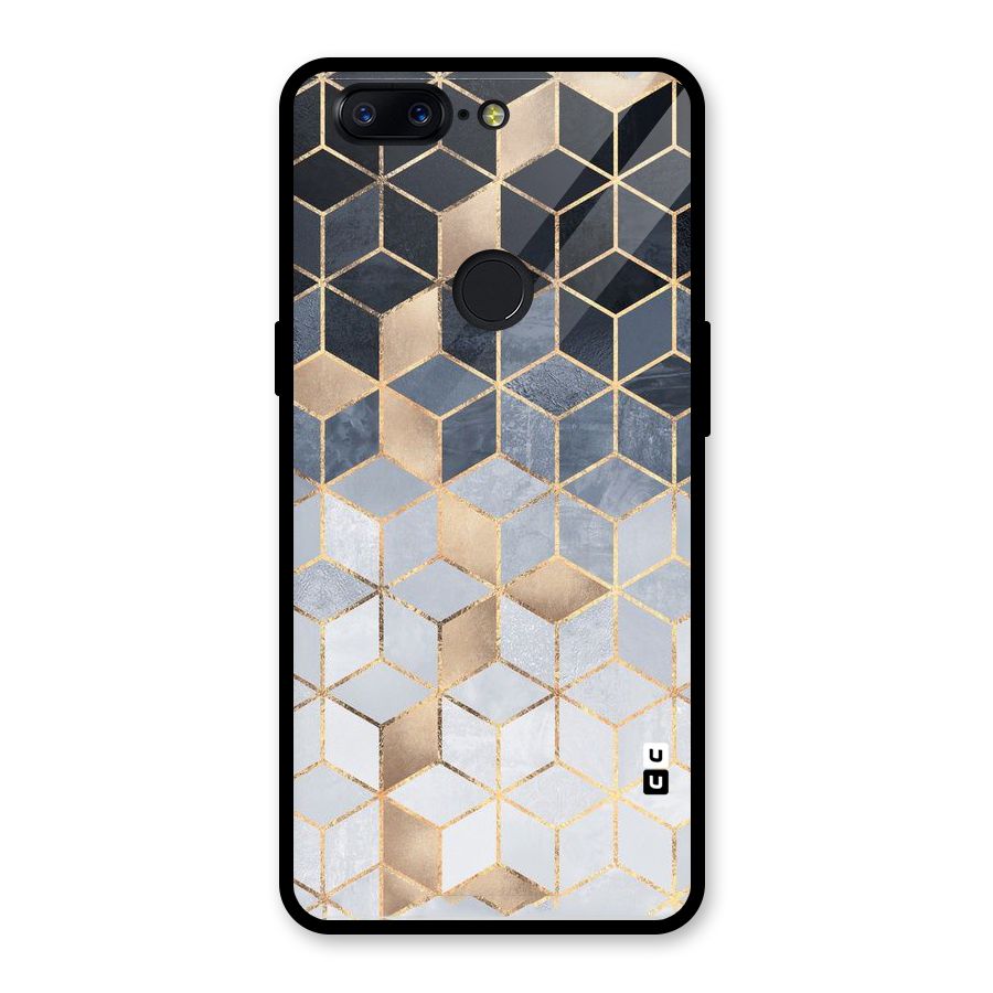 Blues And Golds Glass Back Case for OnePlus 5T