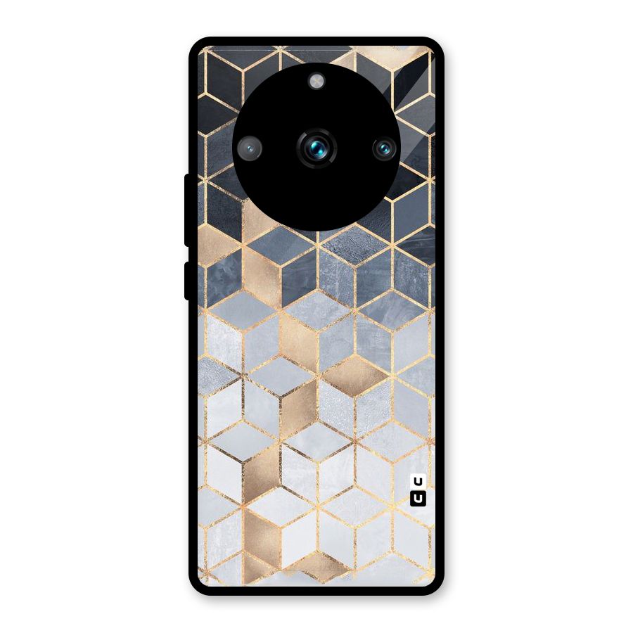 Blues And Golds Glass Back Case for Realme Narzo 60 Pro