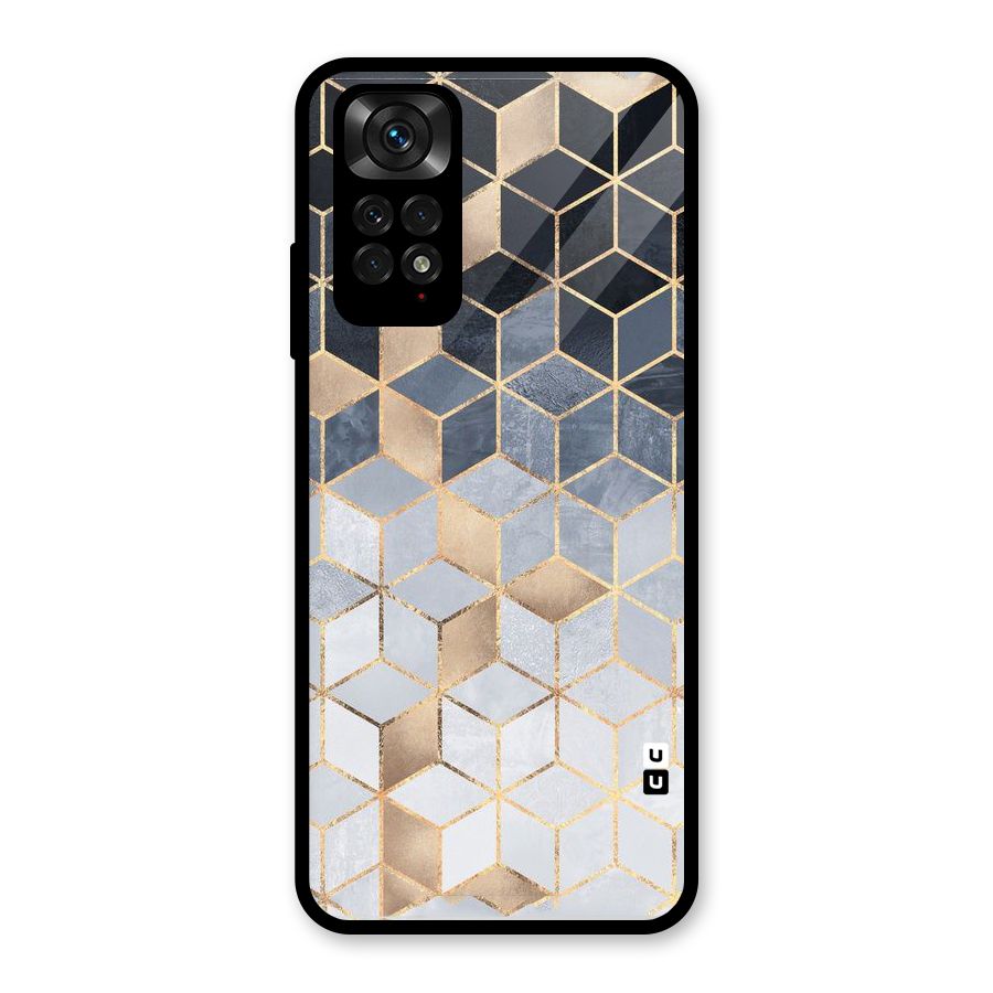 Blues And Golds Glass Back Case for Redmi Note 11S