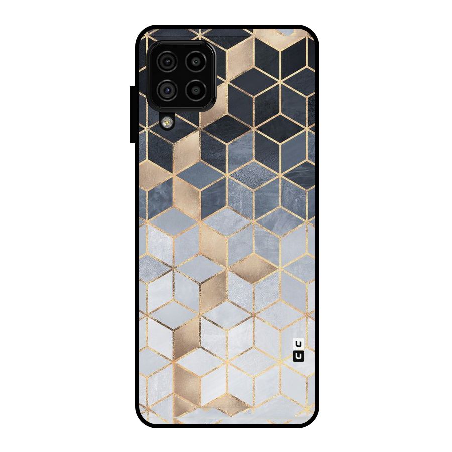 Blues And Golds Metal Back Case for Galaxy A22 4G