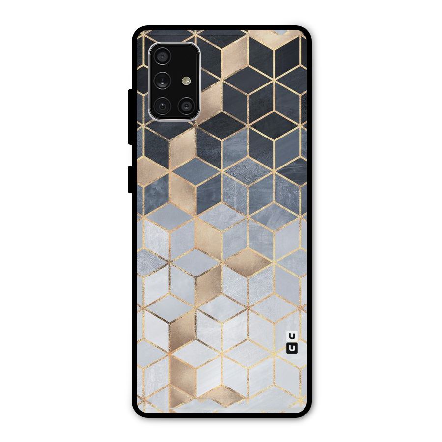 Blues And Golds Metal Back Case for Galaxy A71