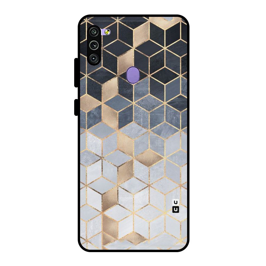 Blues And Golds Metal Back Case for Galaxy M11