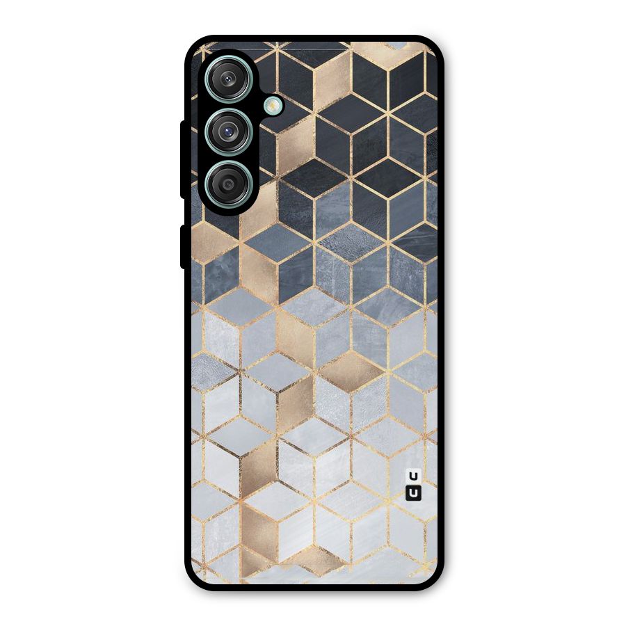 Blues And Golds Metal Back Case for Galaxy M55 5G
