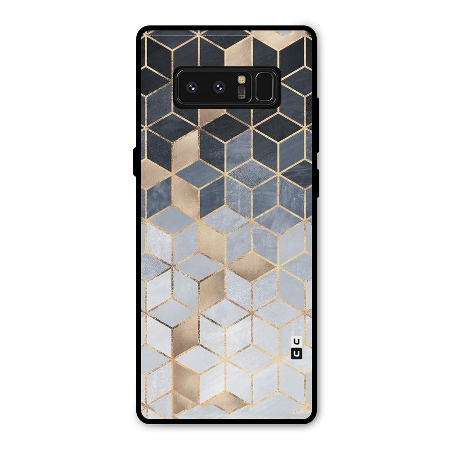 Blues And Golds Metal Back Case for Galaxy Note 8