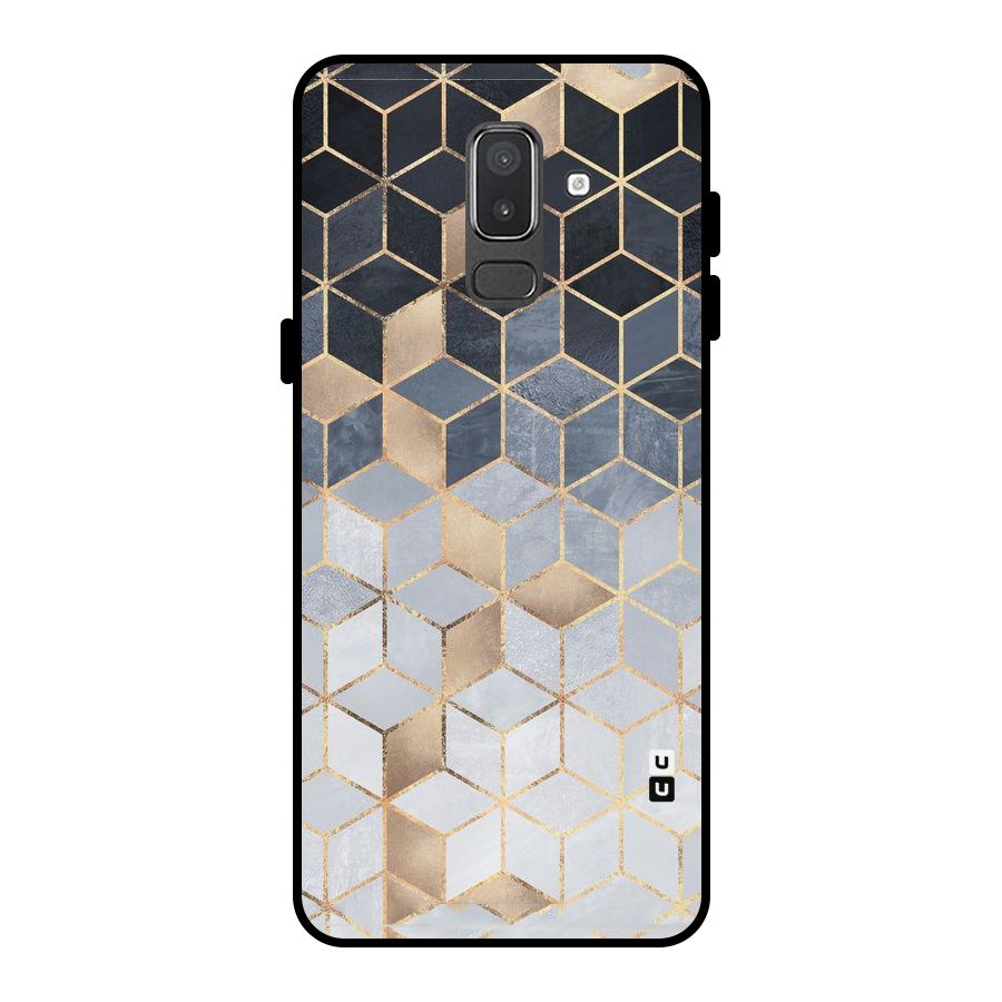 Blues And Golds Metal Back Case for Galaxy On8 (2018)