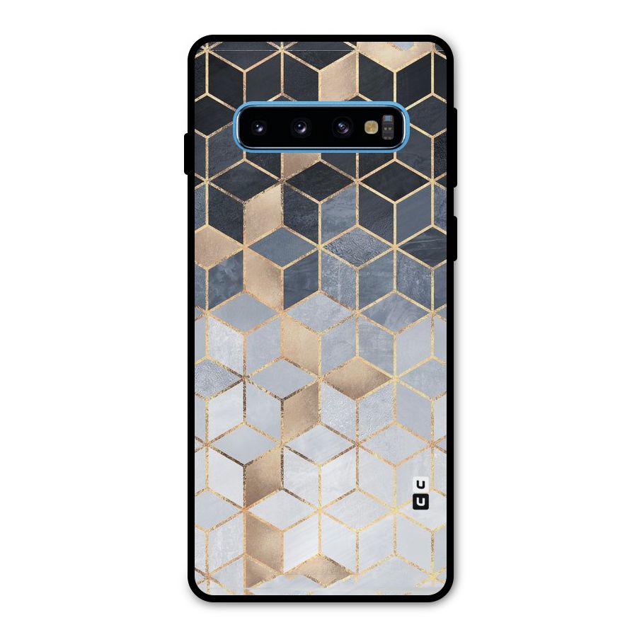 Blues And Golds Metal Back Case for Galaxy S10