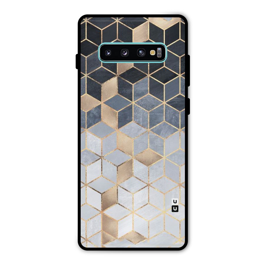 Blues And Golds Metal Back Case for Galaxy S10 Plus