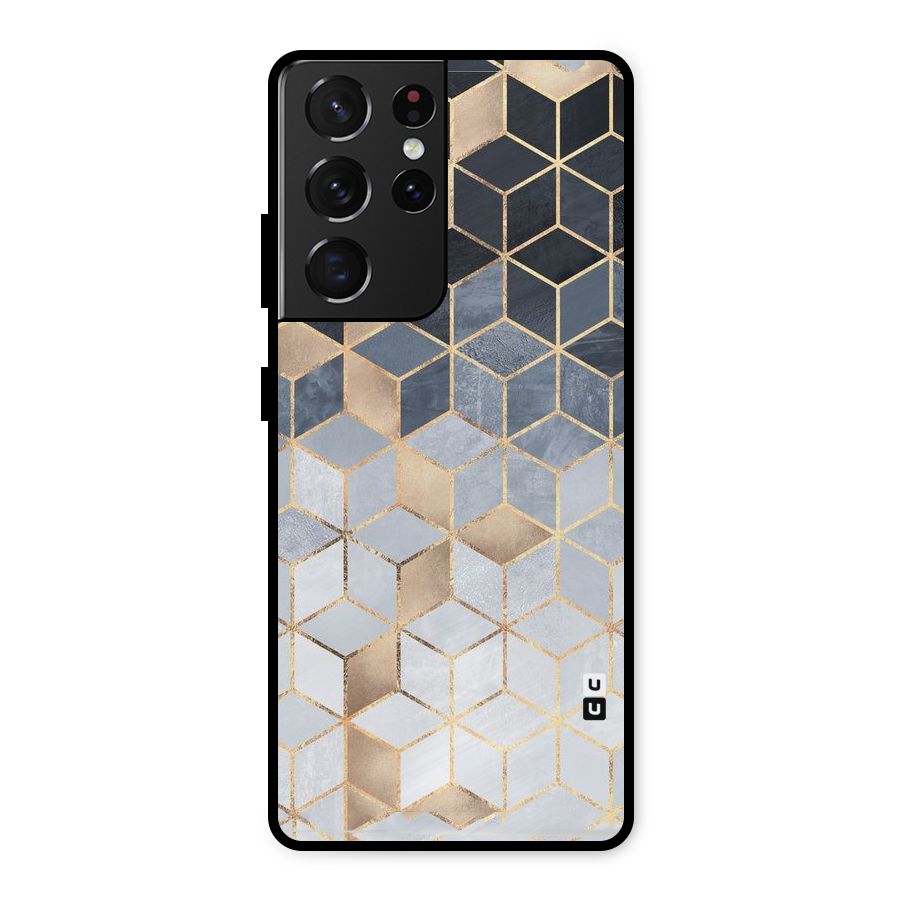 Blues And Golds Metal Back Case for Galaxy S21 Ultra 5G