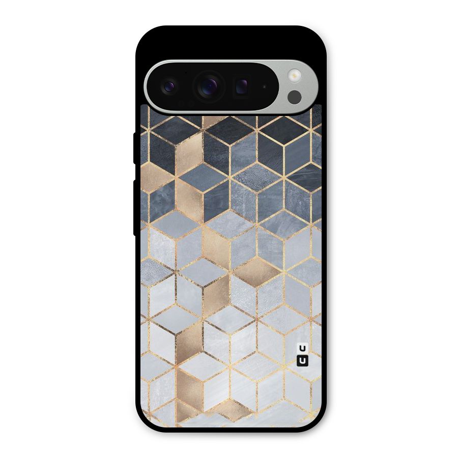 Blues And Golds Metal Back Case for Google Pixel 9 Pro XL