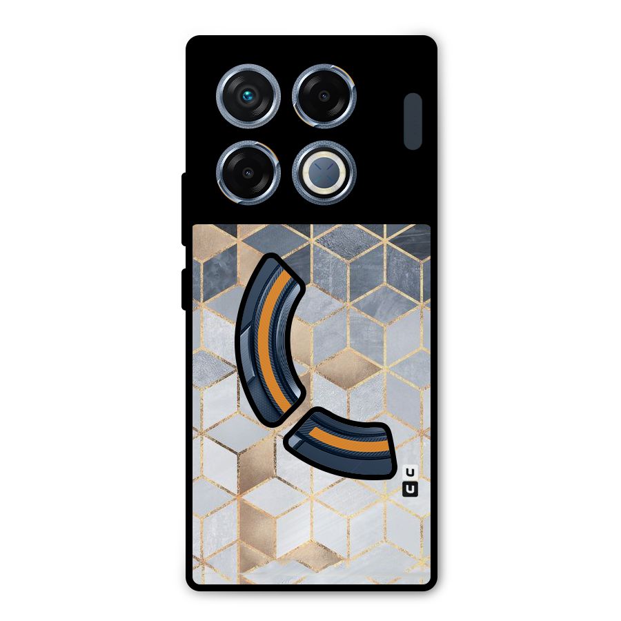 Blues And Golds Metal Back Case for Infinix GT 20 Pro