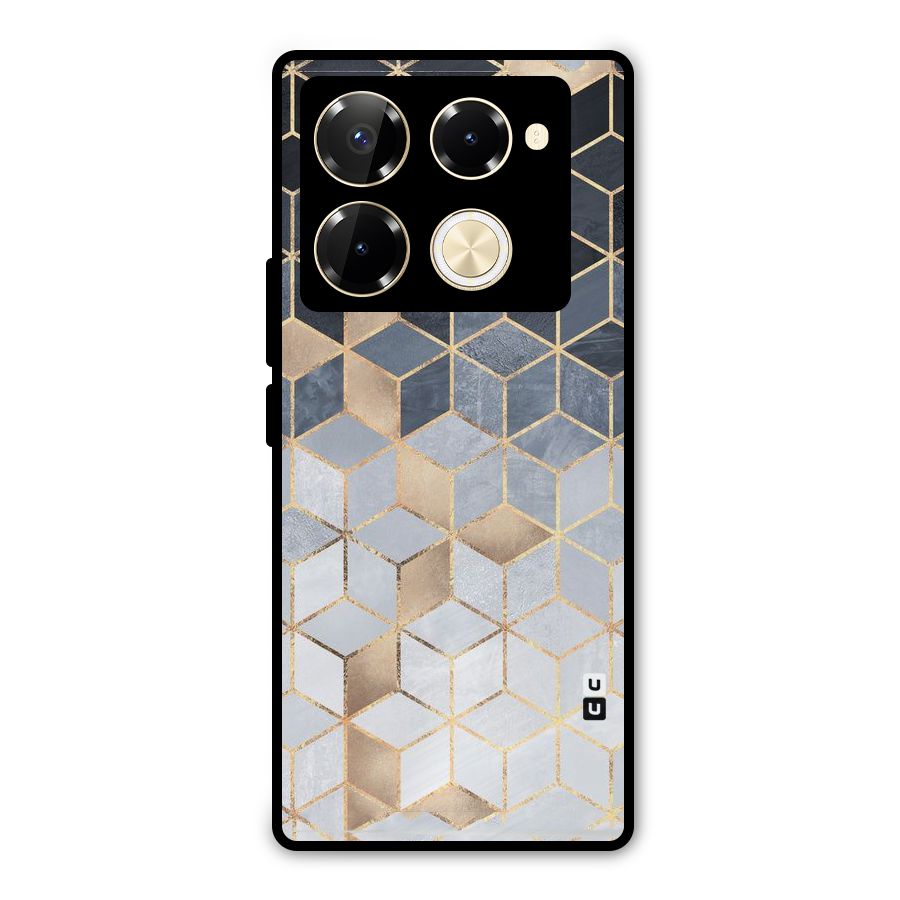Blues And Golds Metal Back Case for Infinix Note 40 Pro