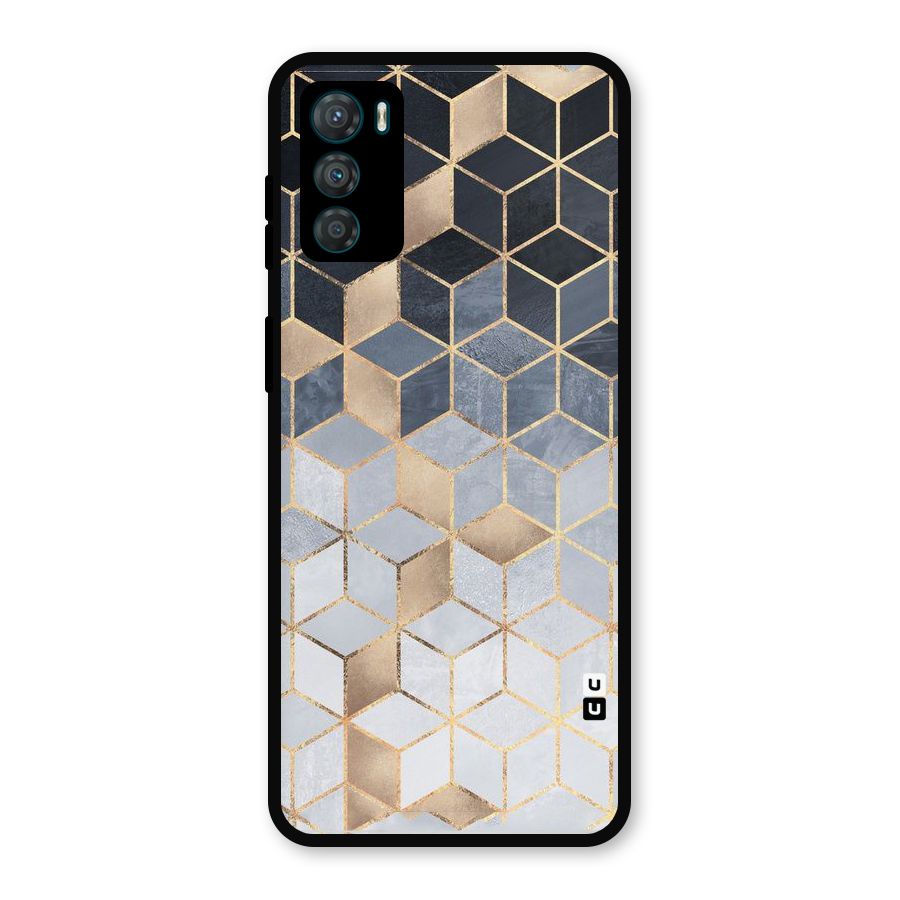 Blues And Golds Metal Back Case for Moto G42