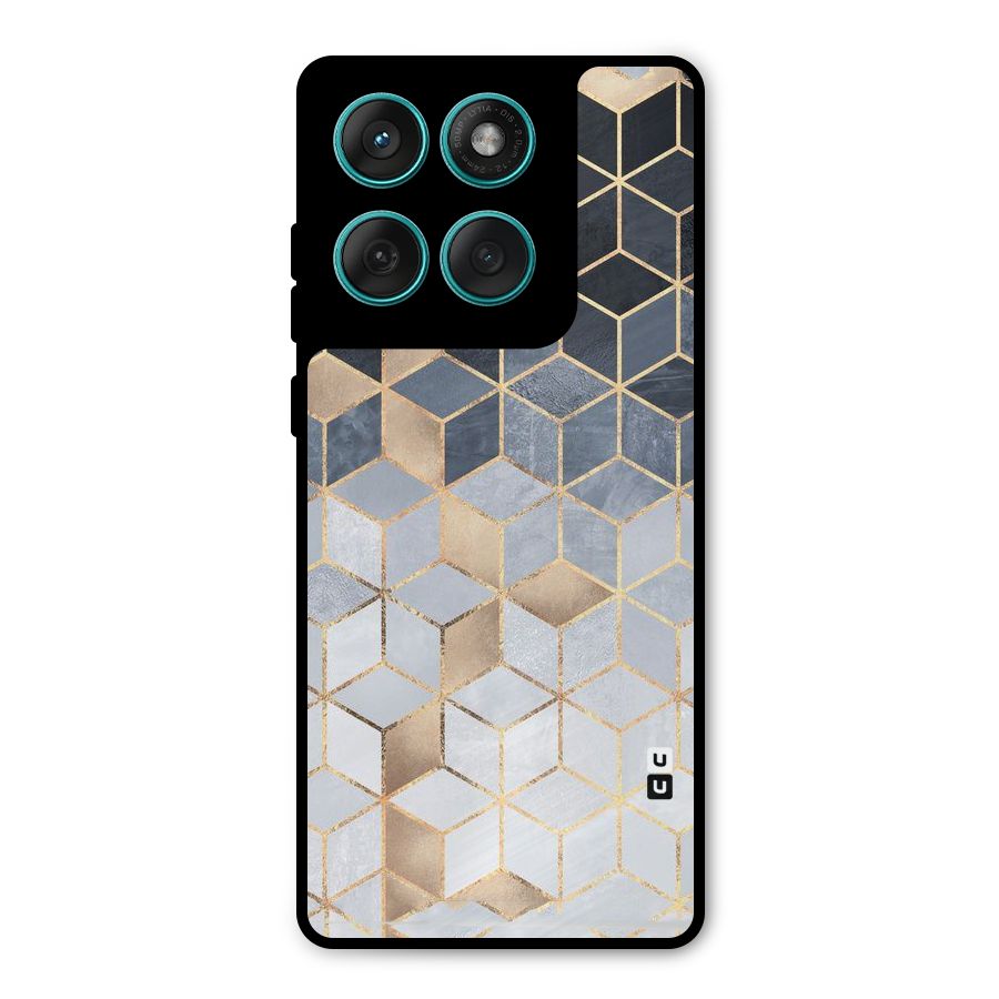 Blues And Golds Metal Back Case for Motorola Edge 60