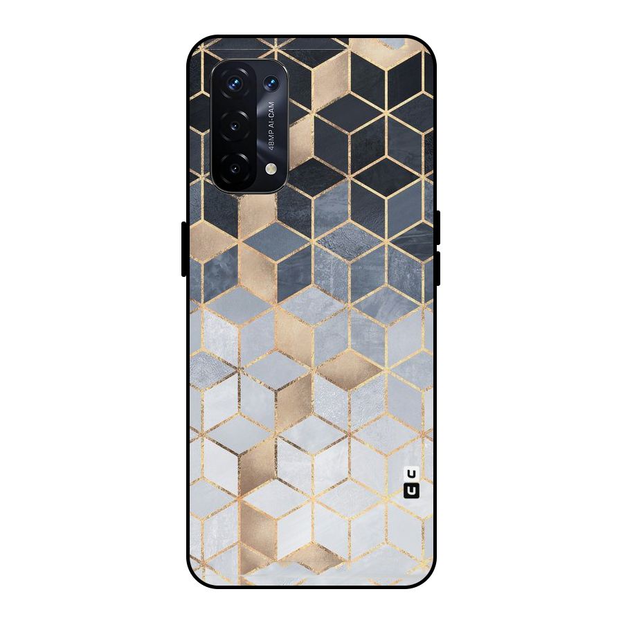 Blues And Golds Metal Back Case for Oppo A74 5G