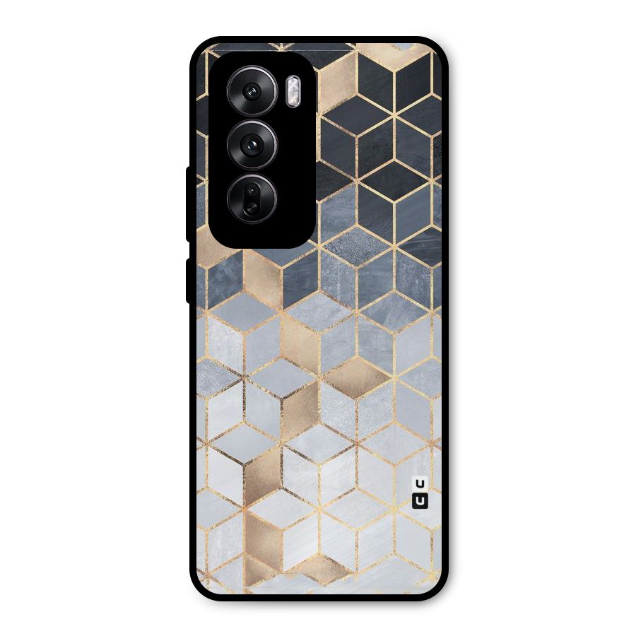 Blues And Golds Metal Back Case for Oppo Reno12